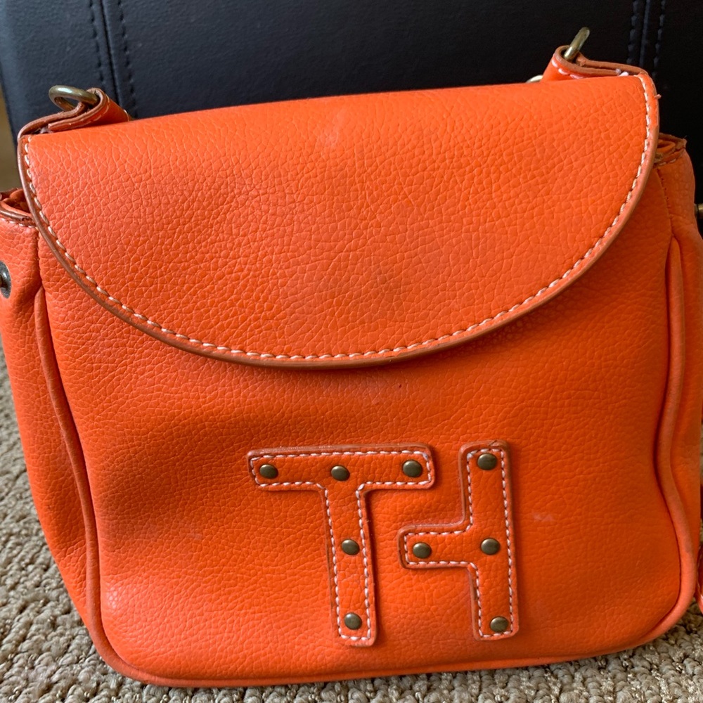 Orange Tommy Hilfiger crossbody bag